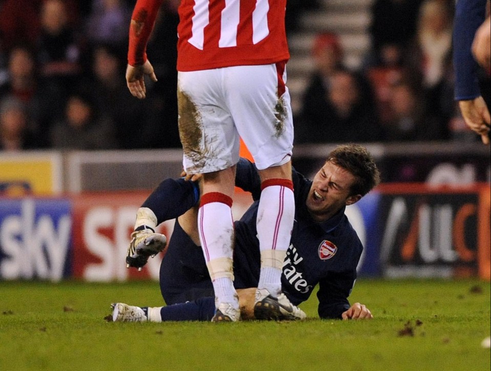 Ramsey was sidelined for nine months after a horror leg break against Stoke