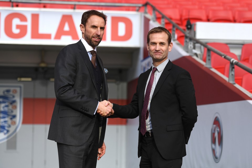 Gareth Southgate has worked with Dan Ashworth before when he was England gaffer