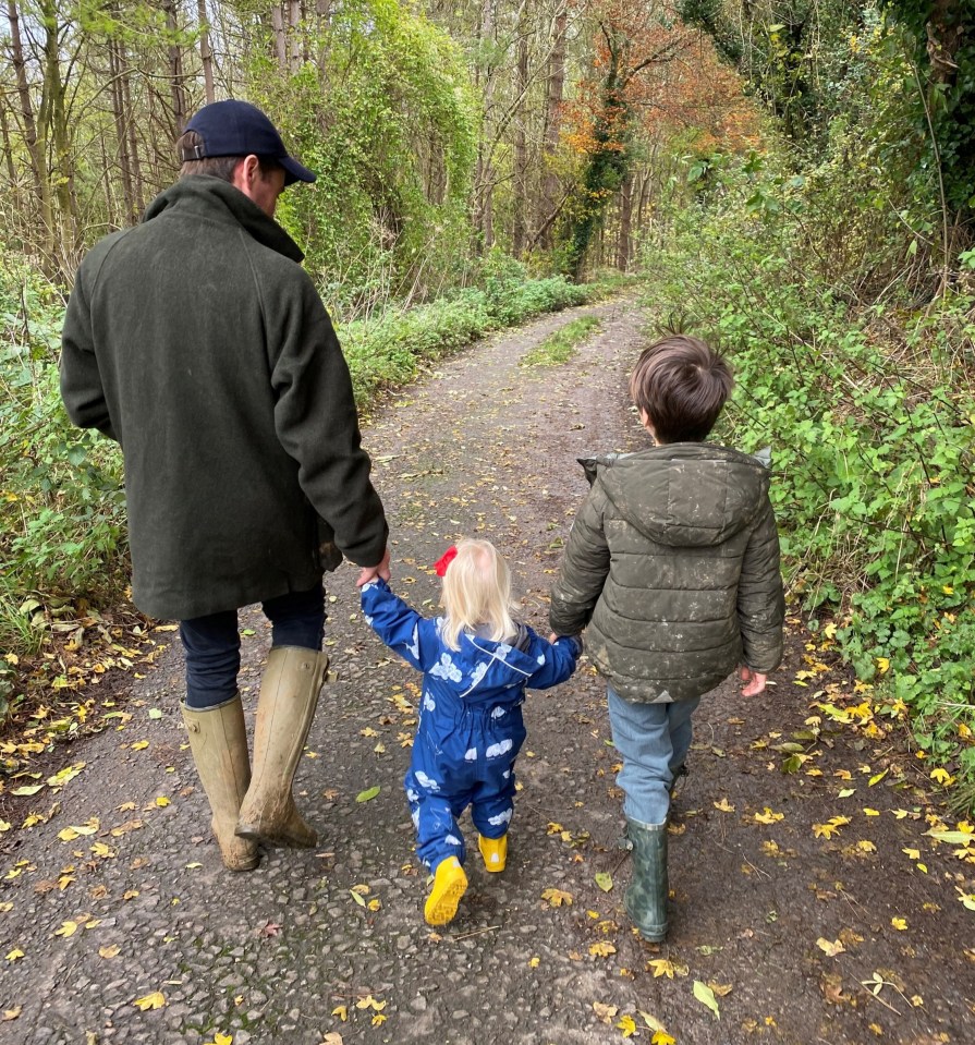 A sweet image of Edoardo, Wolfie and Sienna was also shared