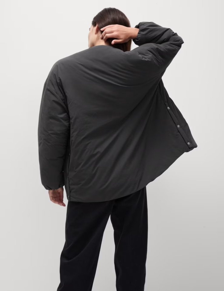 The £55 jacket comes in five different sizes, ranging from XS to XL