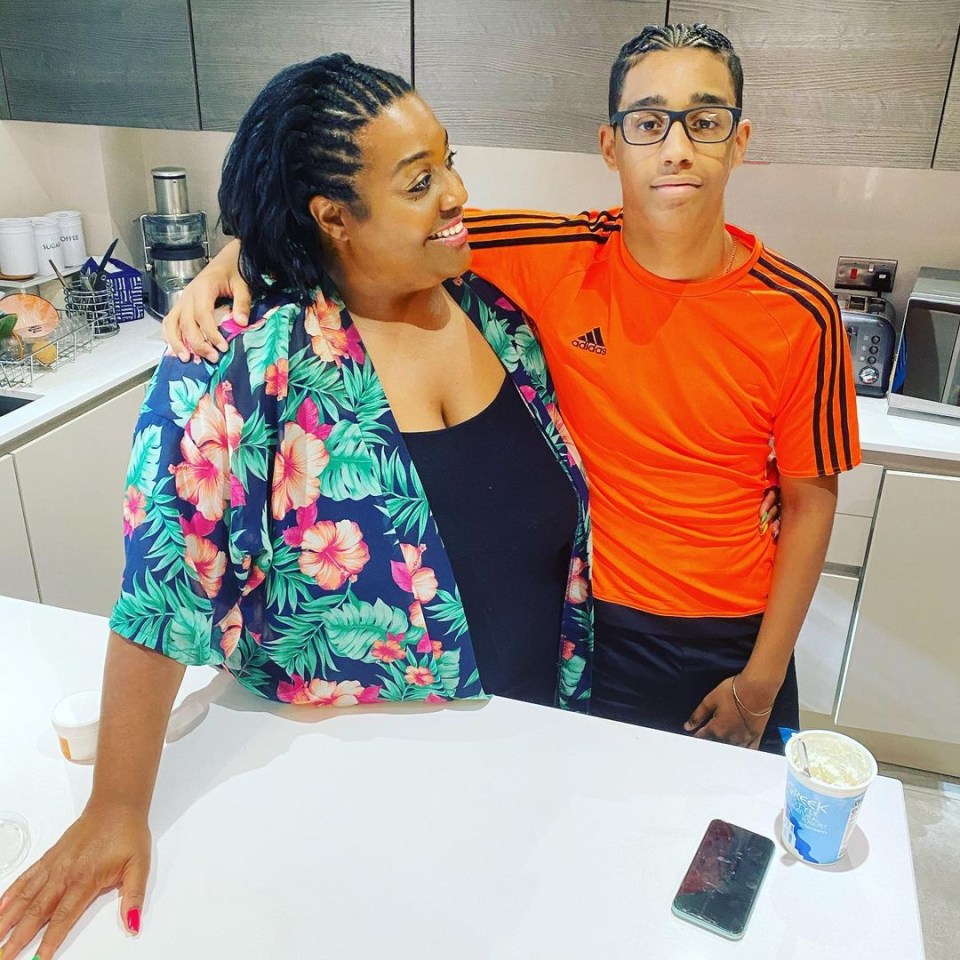 Alison Hammond has revealed her son Aiden gives her relationship advice when it comes to her toyboy lover