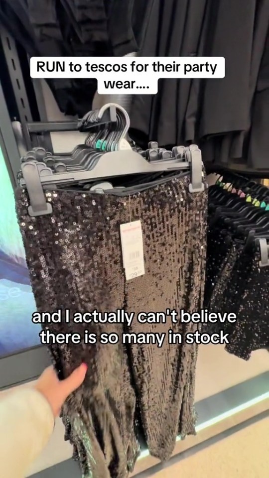 She also loved these sequin leggings for Christmas