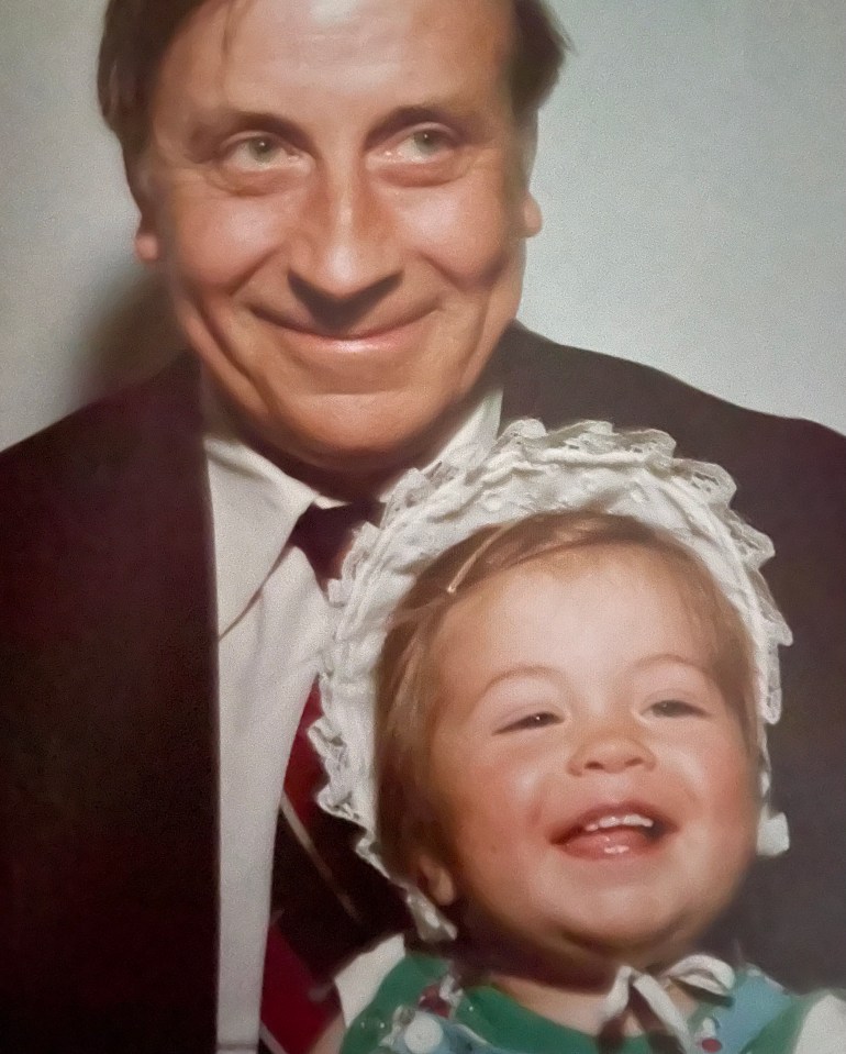 Baby Emma and her father