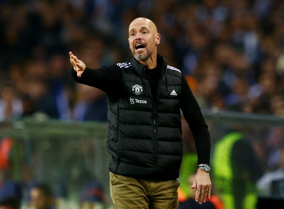 Erik ten Hag's side surrendered a 2-0 lead at Porto