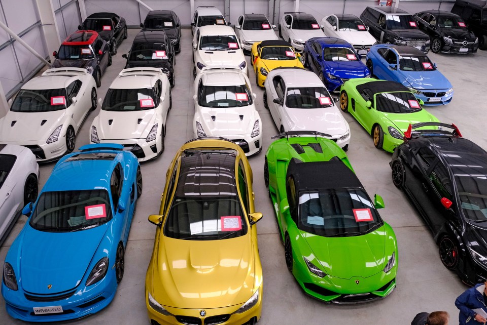 A criminal gang stole £6.5million worth of supercars