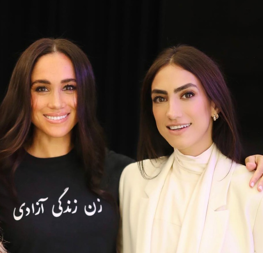 Meghan with Ashley Hansen — credited with ending the couple’s personal and public attacks on the Royal Family — is now spreading her wings and moving on