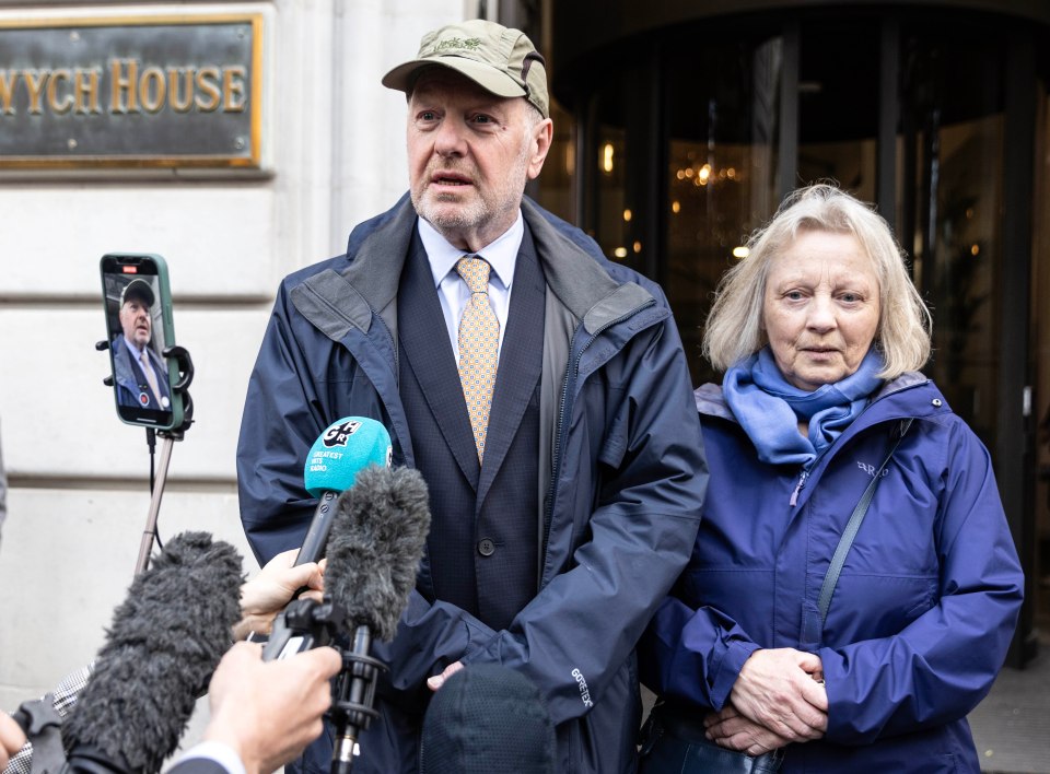 Campaigner Sir Alan Bates and his wife Suzanne