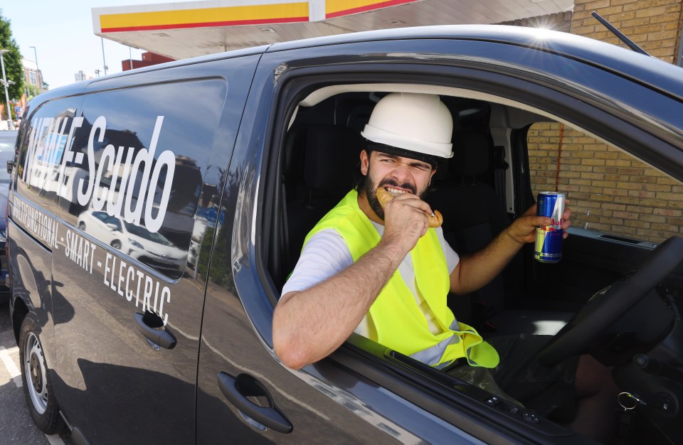 The exact time van drivers spend behind the wheel every day as well as how much they spend on food has been revealed