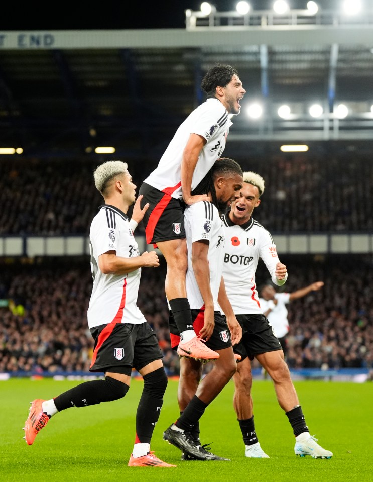 The former Toffees man kept his celebration muted