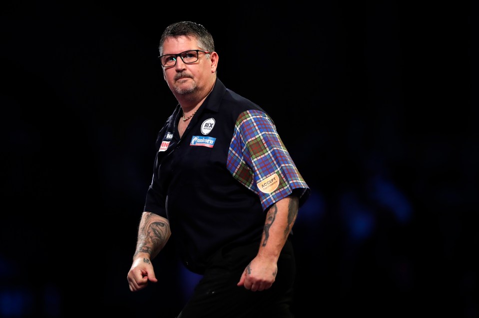 Gary Anderson during his Semi-Finals Match