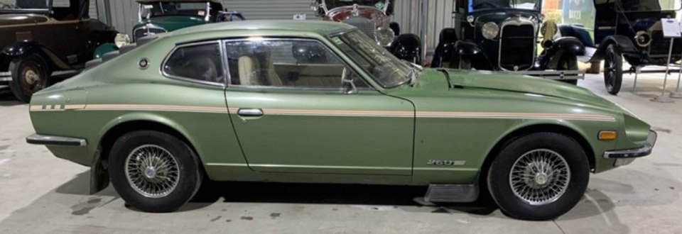 The family said it was 'tough' to part with Peter's prized possessions. Pictured, 1976 Datsun