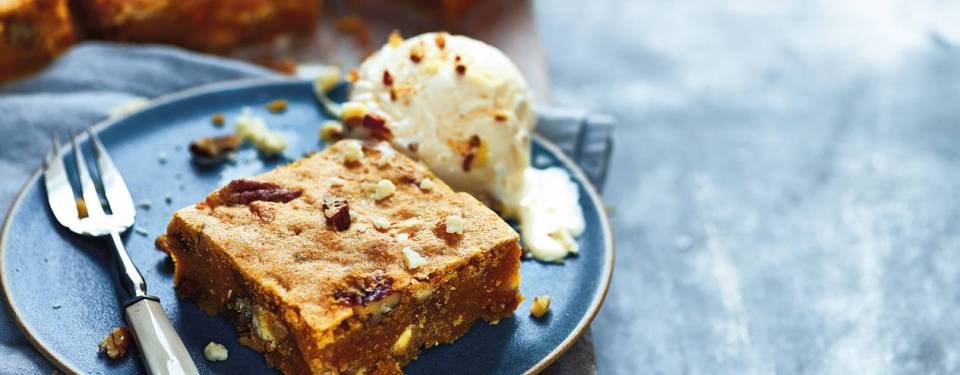 These blondies are a great use of your leftover pumpkin