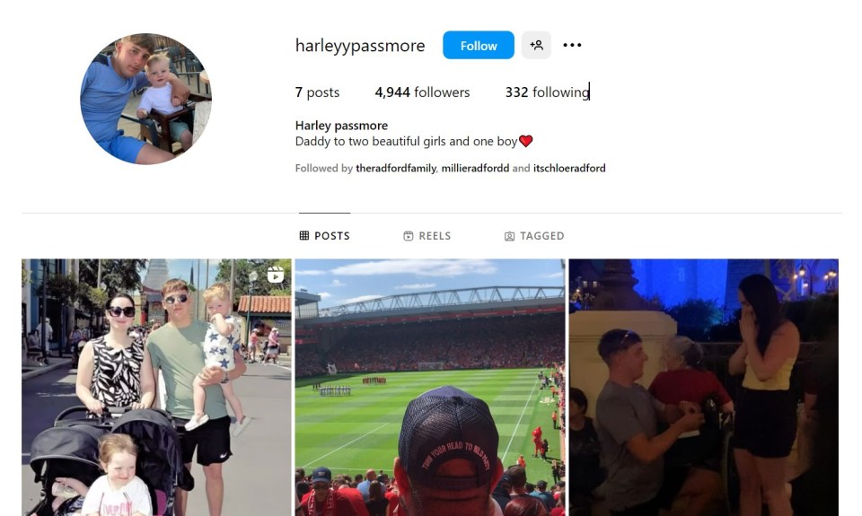 Harley's Instagram page proves that Millie will become Mrs Passmore, not Mrs Passamore as the jacket said