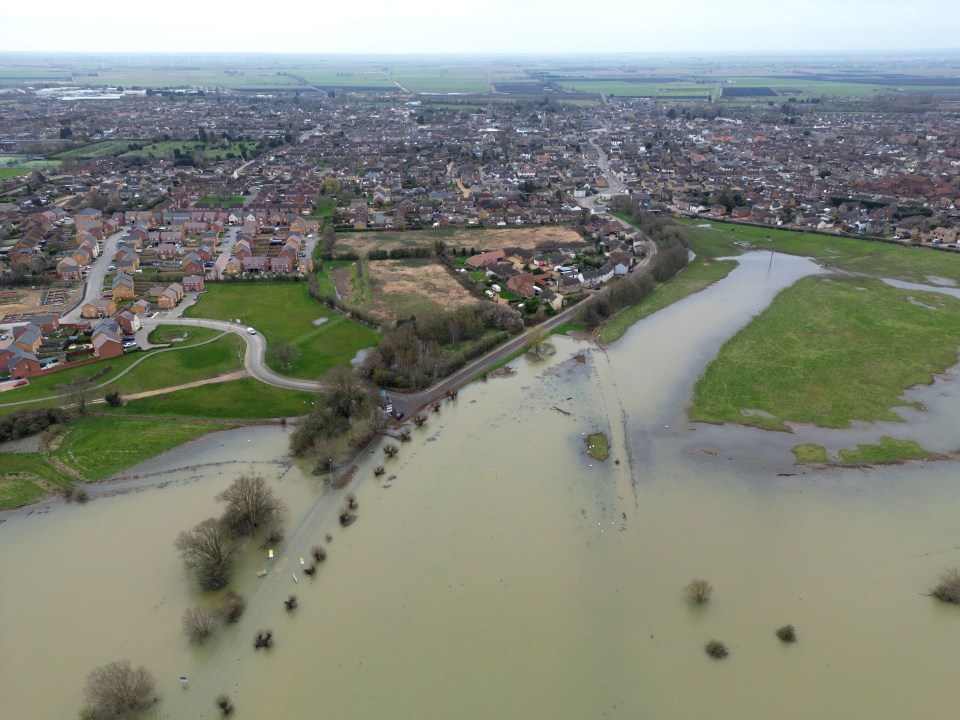 Many roads around Cambridgeshire, including the town of Whittlesey, were severely flooded this month