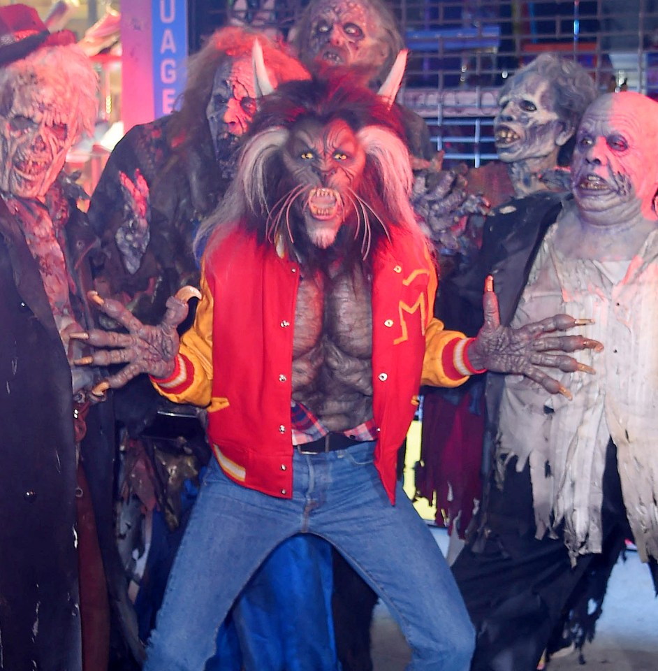 Heidi dressed as Michael Jackson’s Thriller Werewolf in 2017