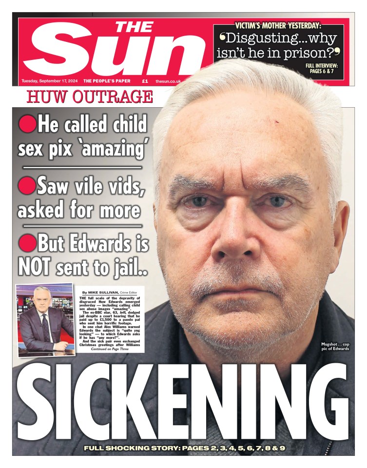 Huw Edwards pleaded guilty to making the worst kind of child abuse images but avoided prison time