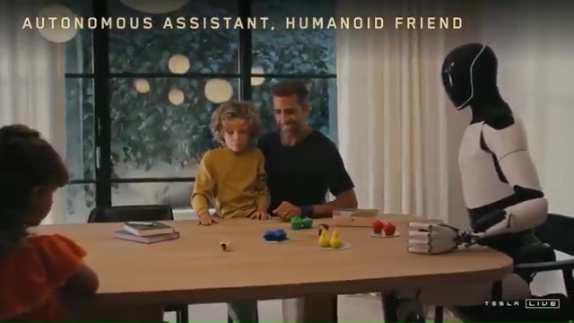 The bot is seen playing games with human children