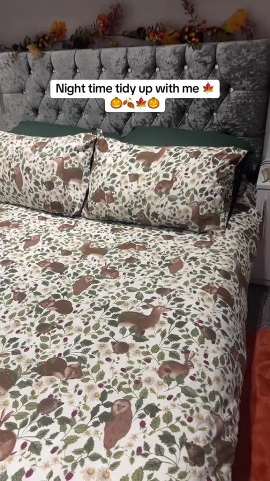 She got her Autumn bedding from Asda