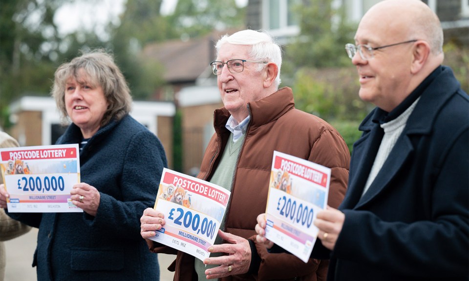 The street bagged the winning jackpot from this week's Postcode Lottery