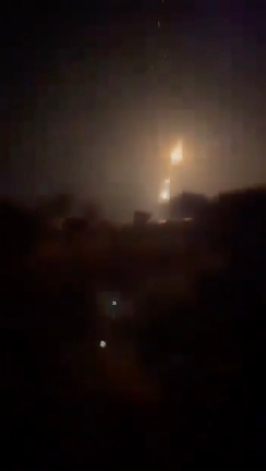 Footage showed the plane reportedly being destroyed by a missile