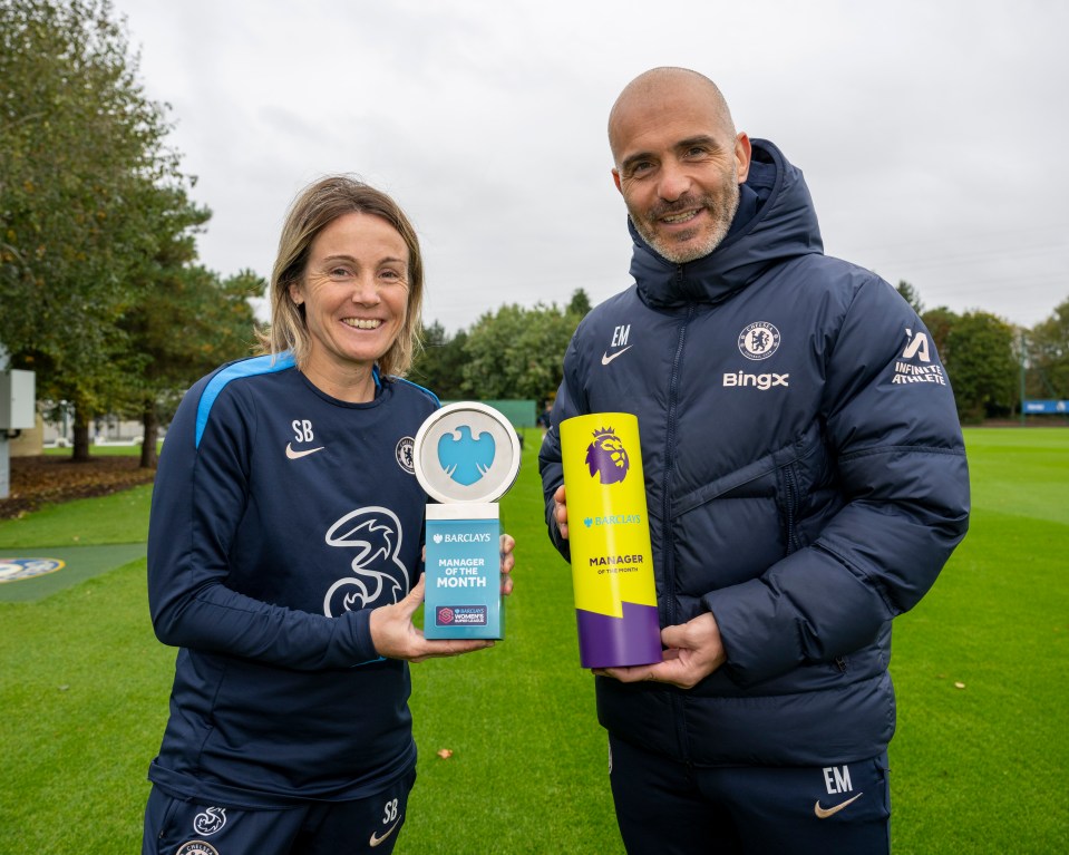 Chelsea Women manager Sonia Bompastor was also named WSL Manager of the Month