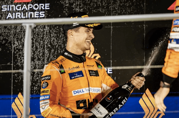 Norris won the Singapore Grand Prix last time out