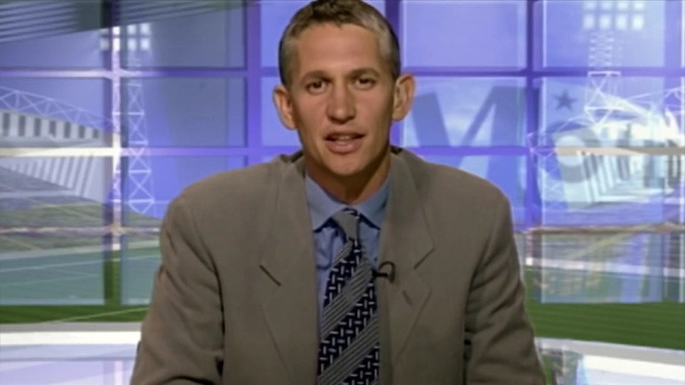 Lineker has hosted the show for 25 years - pictured here during his first appearance on the show in 1999