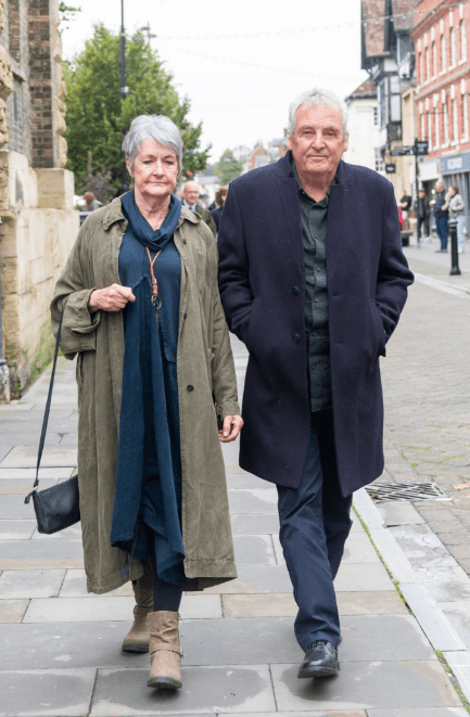 Dawn Sturgess’ parents Caroline and Stan arrive at the inquest