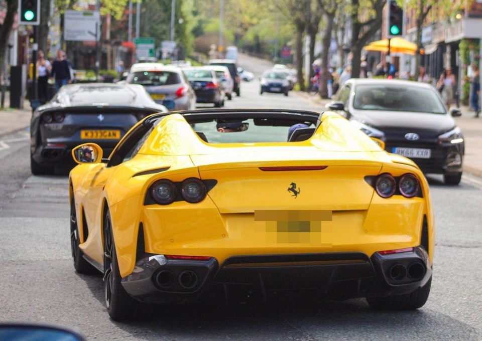 Flashy supercars can often be seen in and around the area