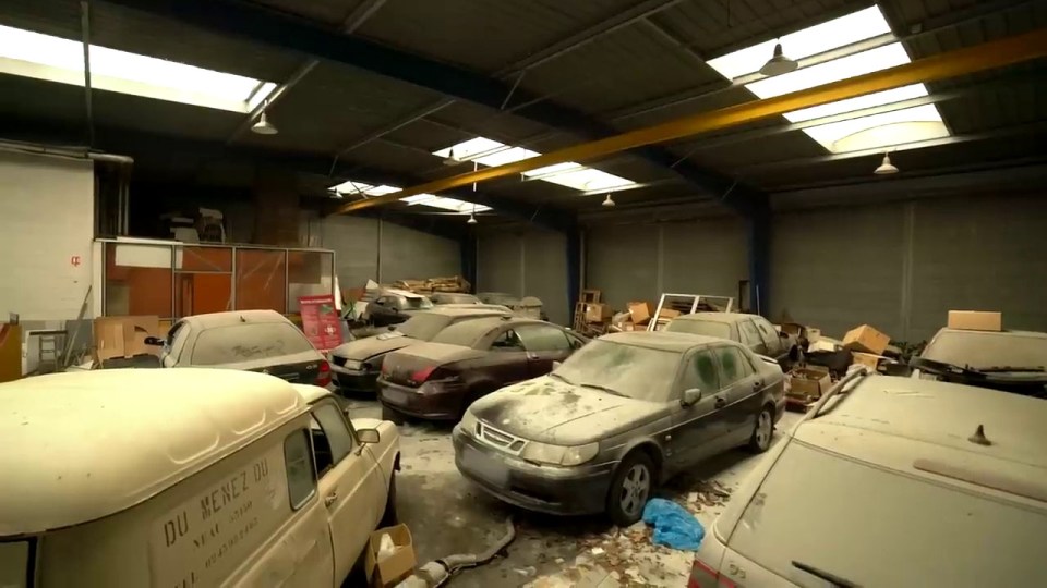 Further below the main showroom lies a basement filled to the brim with abandoned cars