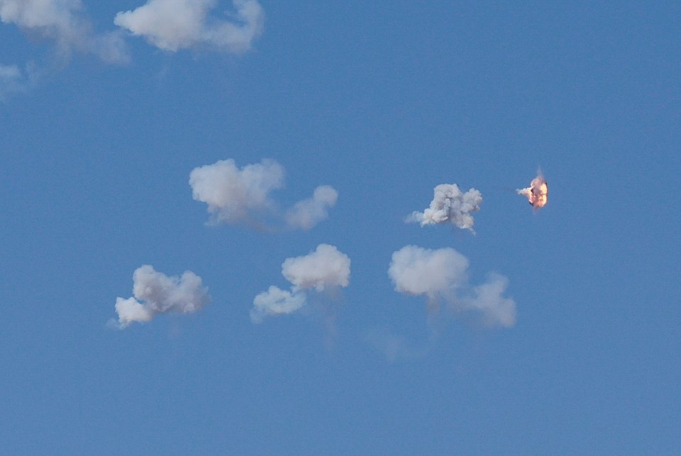 Israel’s Iron Dome anti-missile system intercepts rockets launched from Lebanon towards Israel