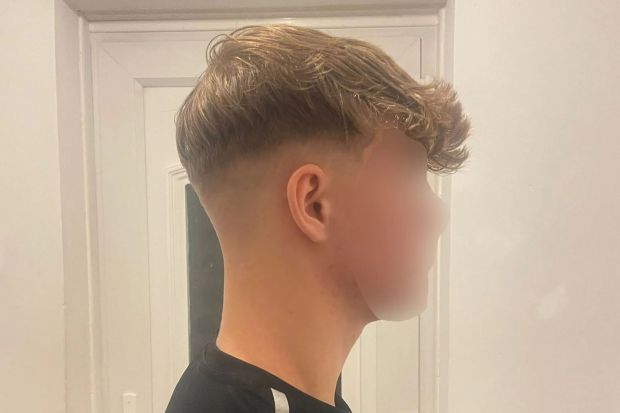 A Kent schoolboy was taken out of class over his haircut