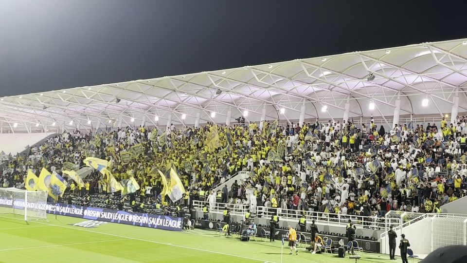 The Al-Nassr away end was packed