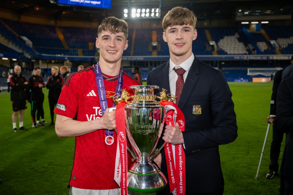 Twins Jack and Tyler Fletcher joined Man Utd in 2023