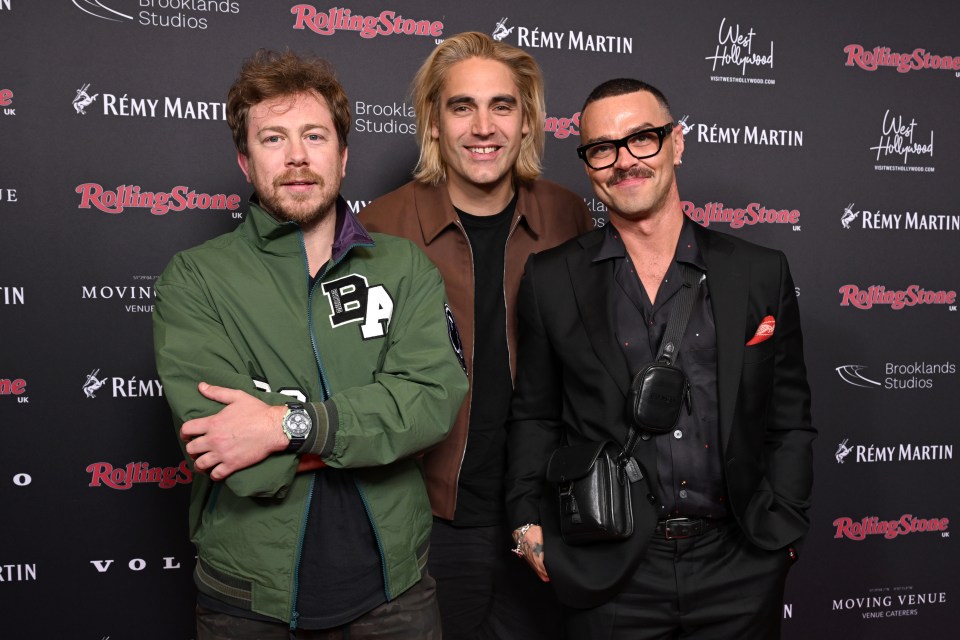 Busted bandmates James, Charlie and Matt