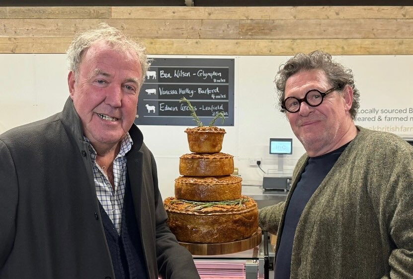 Jeremy Clarkson looked in good health as he posed with Marco Pierre White