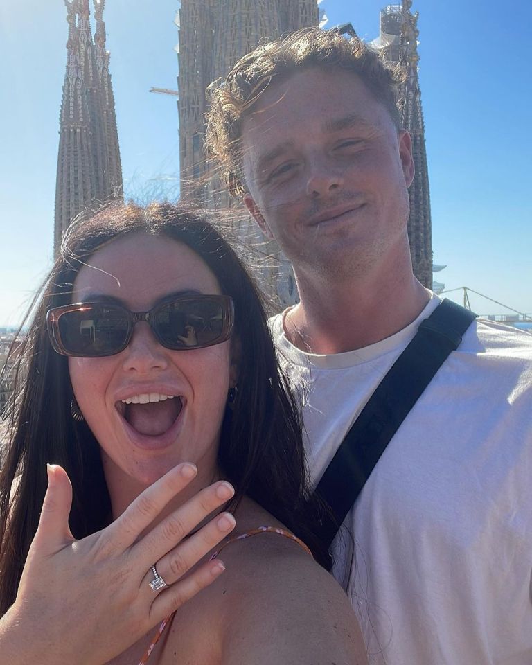 She's since found her happily ever after getting engaged to her boyfriend