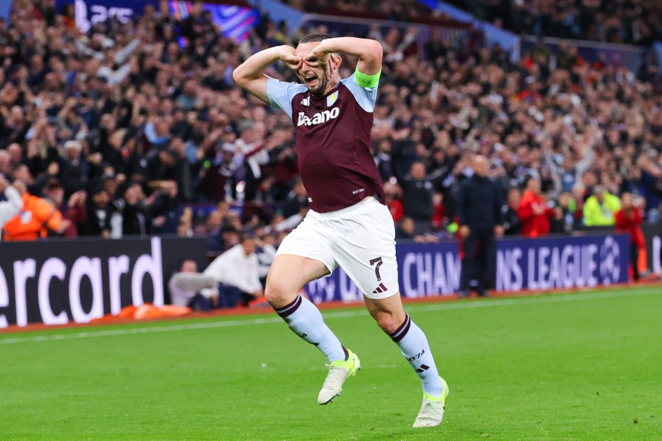 John McGinn's free-kick flew beyond everyone and into the net