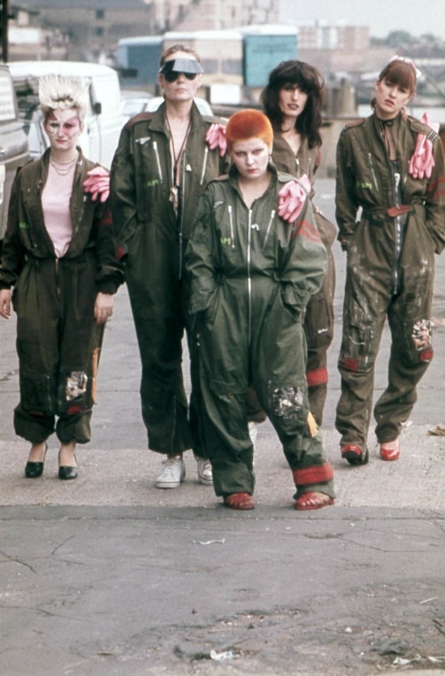 Toyah, front, in 1978 film Jubilee with, from left, punk legend Jordan, Jenny Runacre, Hermine Demoriane and Nell Campbell