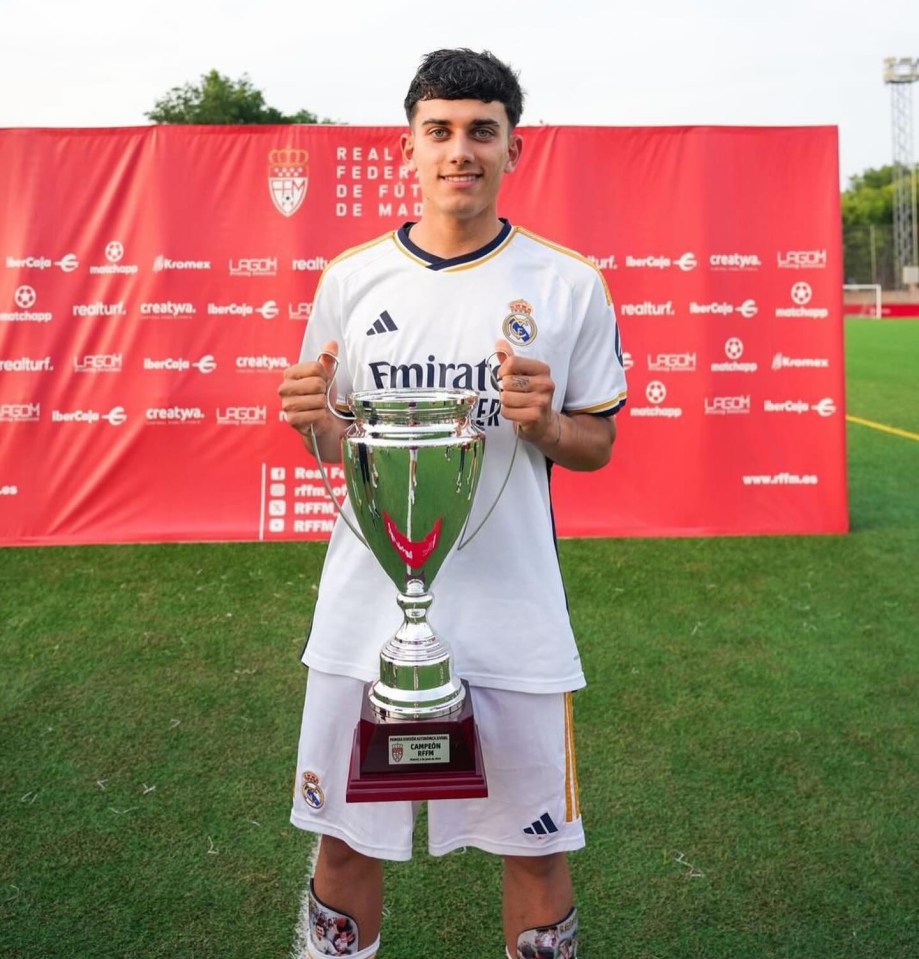 The son of an Arsenal invincible has been training with the Real Madrid first team