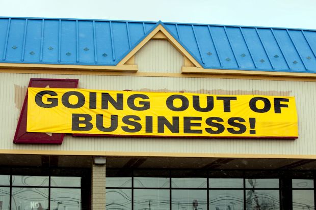 Going out of business sign