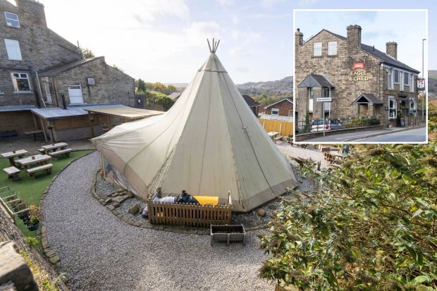 Residents have complained about a pub's teepee causing noise and parking problems