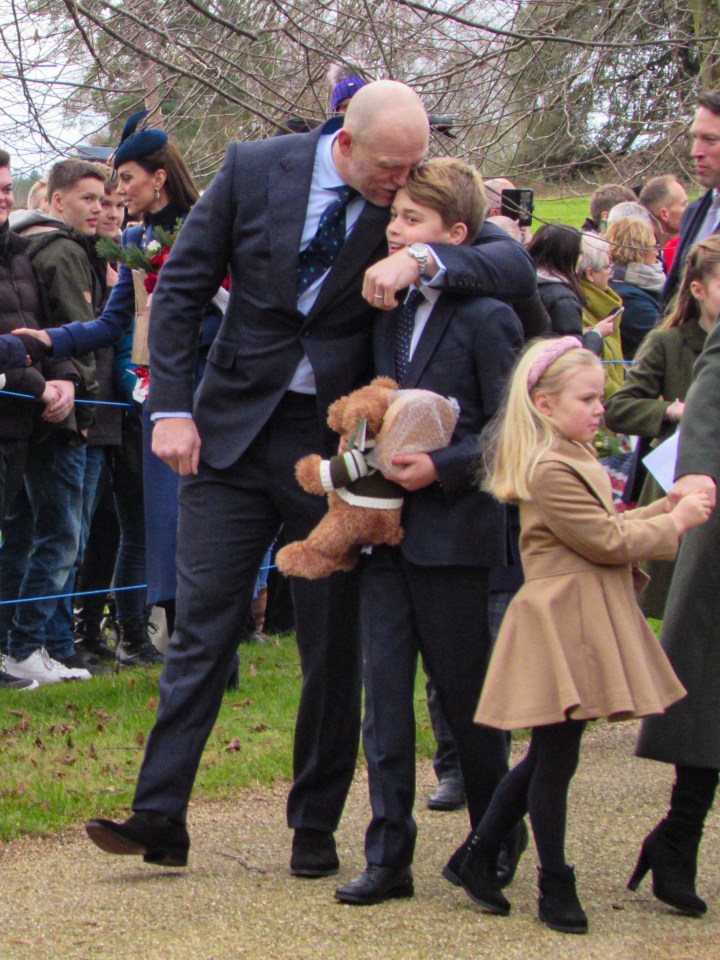 The young royals get time to hang out with their extended family, such as Mike Tindall