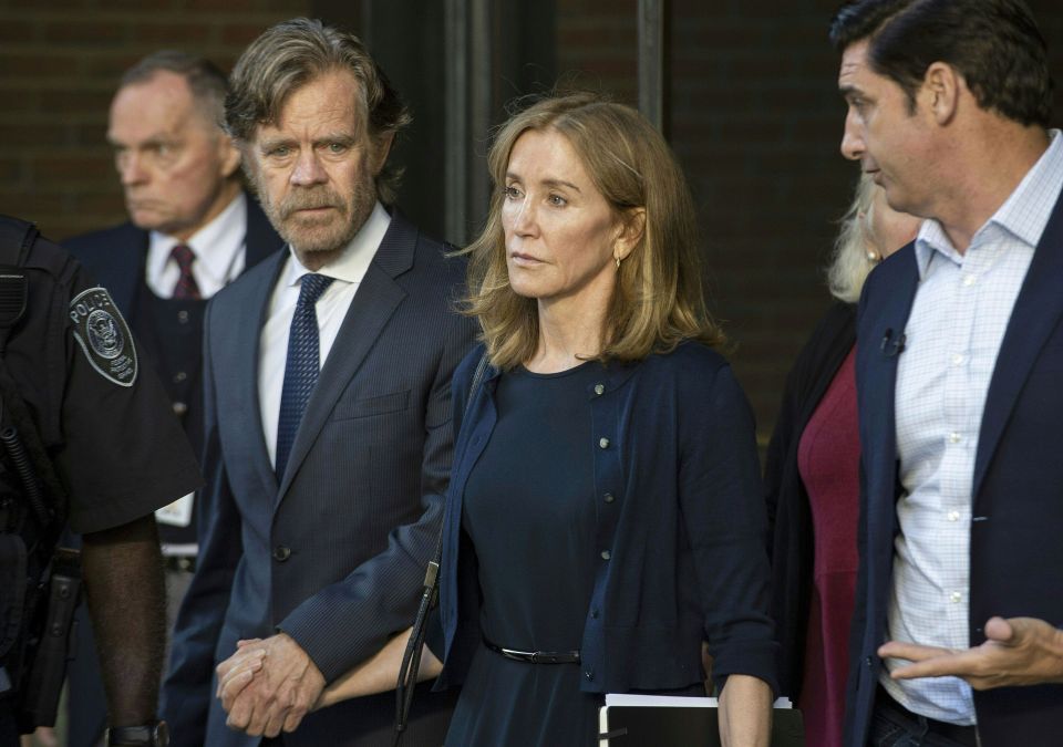 Felicity Huffman went to court for university admissions fraud