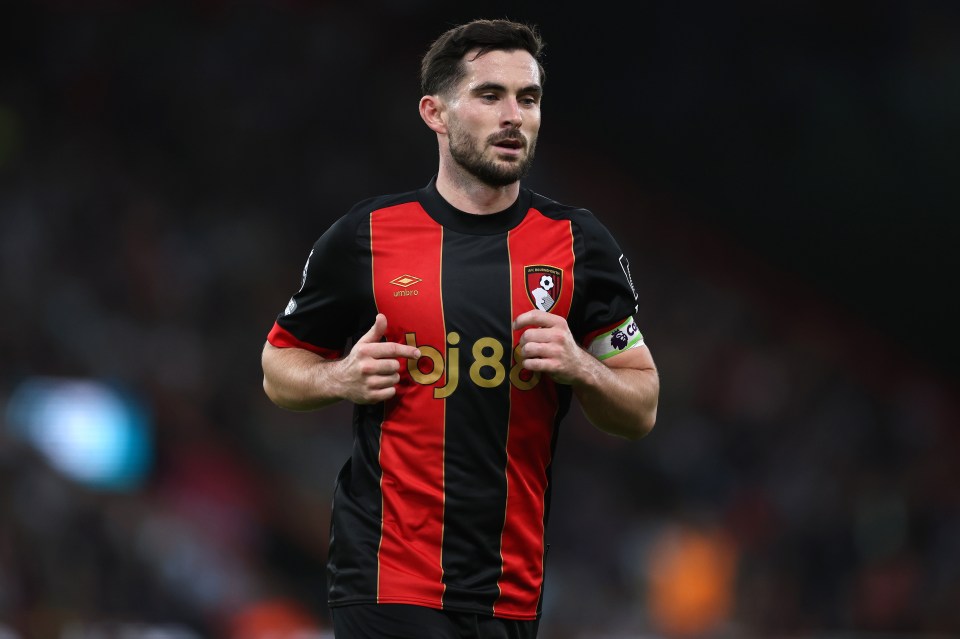 Bournemouth ace and Billing's team-mate Lewis Cook is joint-eighth