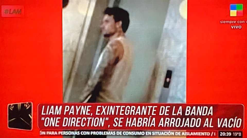 This is the last photo of Liam at the hotel, according to local media