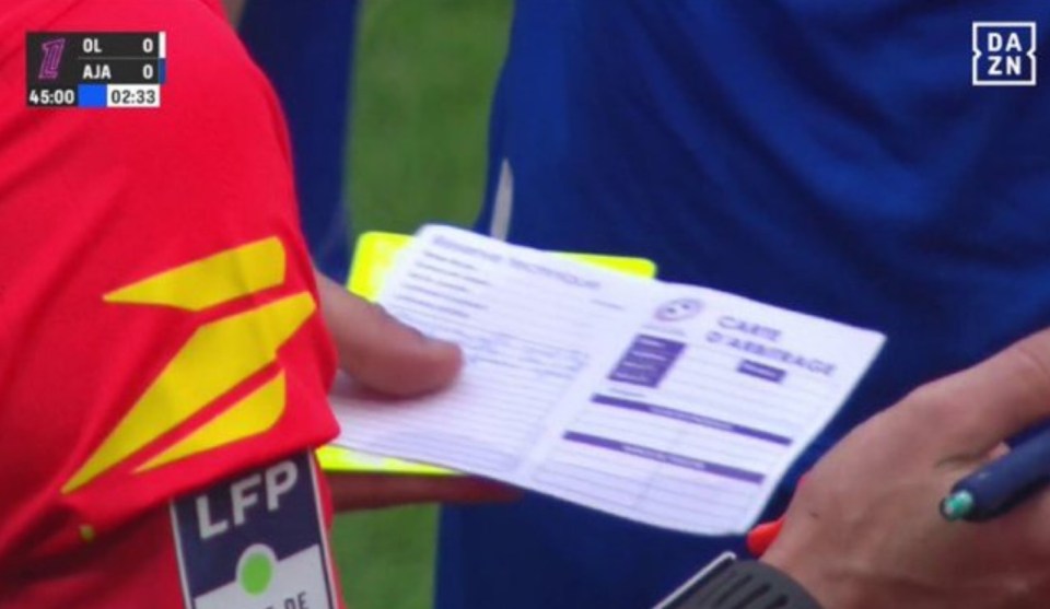 The visitors responded by presenting the ref with a written 'reservation' which could have seen the game replayed