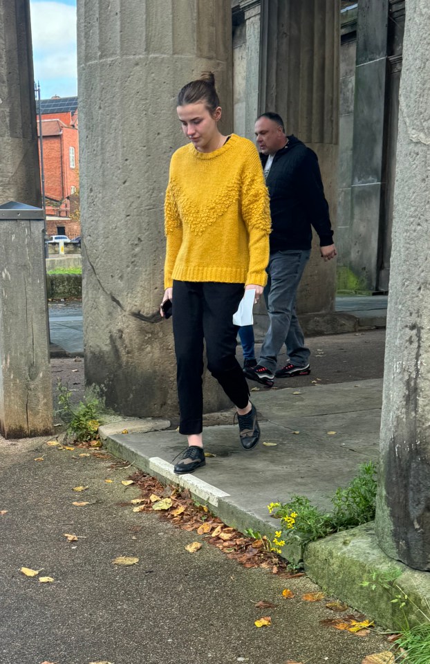 Ellis-Johnson leaving Chester Crown Court today