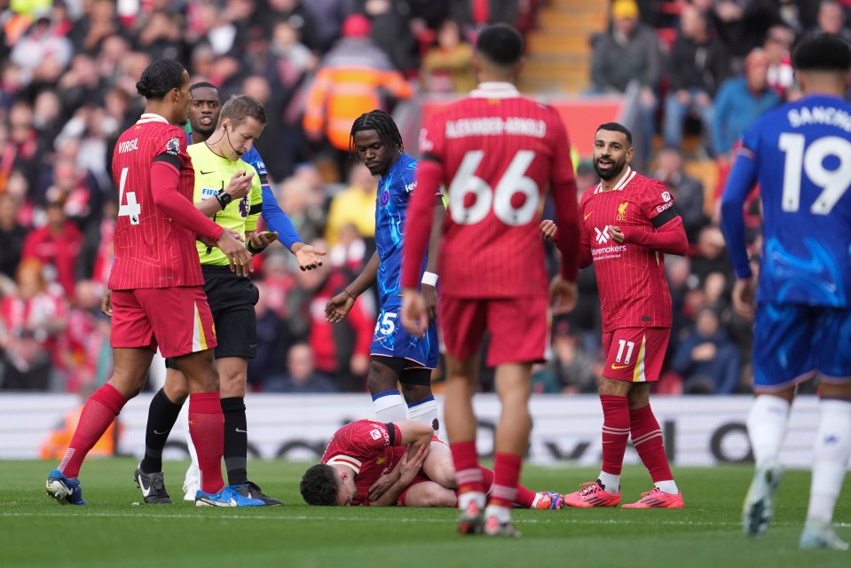 Liverpool’s Diogo Jota was at the centre of a fun 'time-travel' conundrum after he got injured in the 2-1 victory over Chelsea