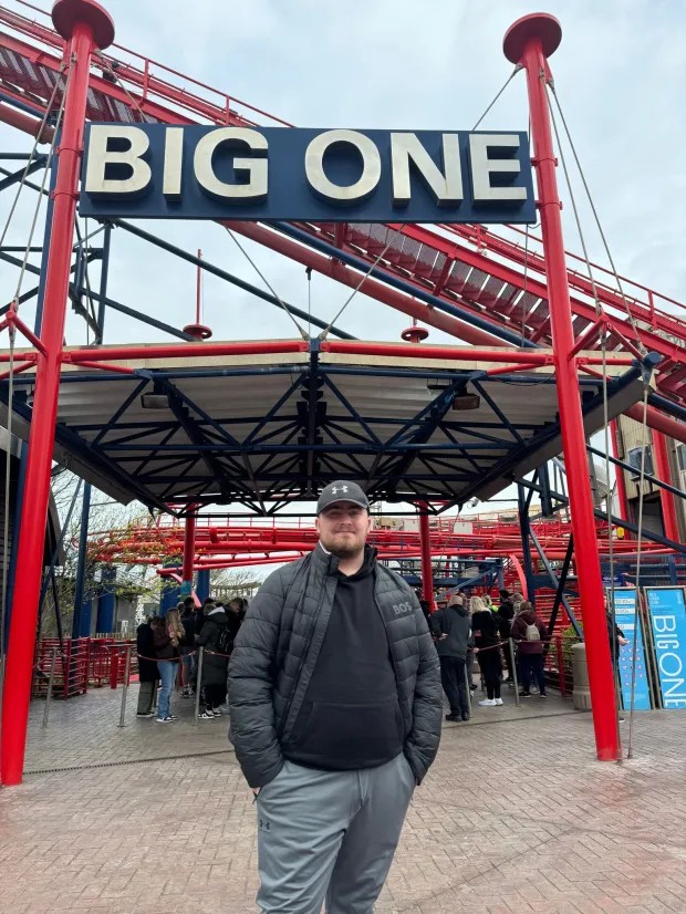 Littler has also enjoyed fun days out at Blackpool's Pleasure Beach